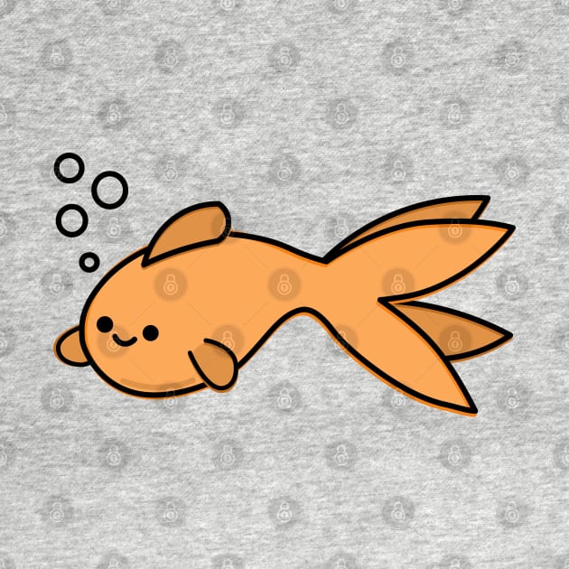 Cute Goldfish by happyfruitsart